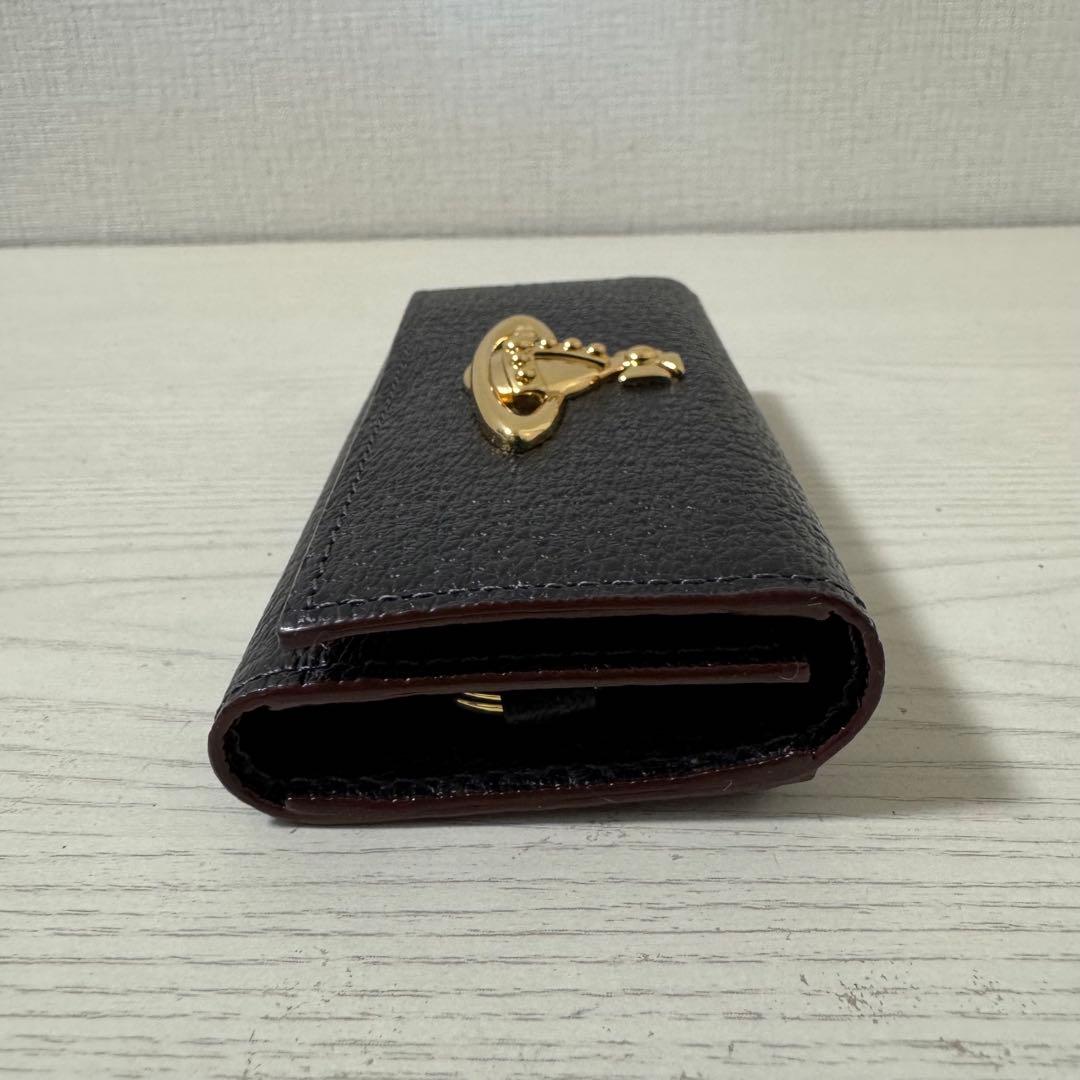 【新品同様】ヴィヴィアンウエストウッド レザー 4連 キーケース オーブ