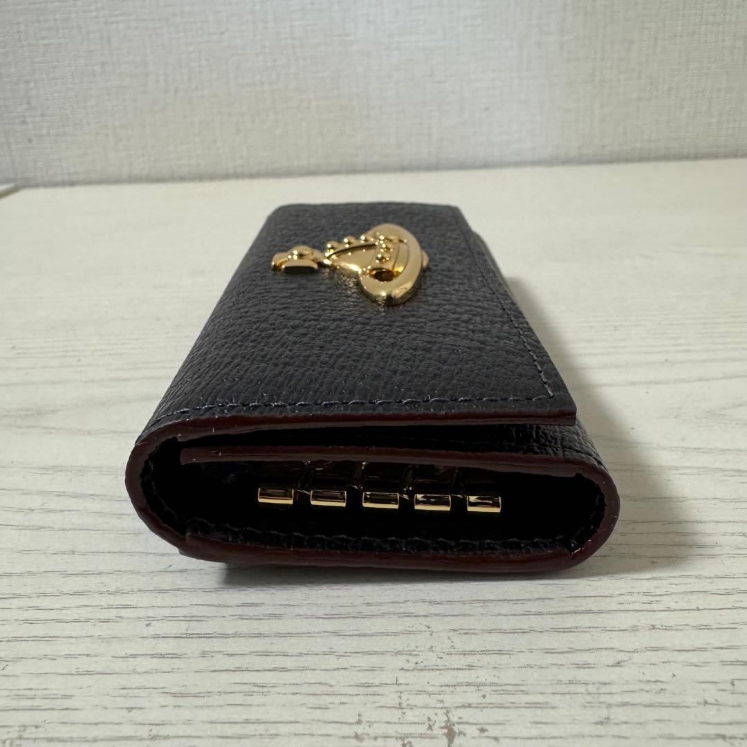 【新品同様】ヴィヴィアンウエストウッド レザー 4連 キーケース オーブ