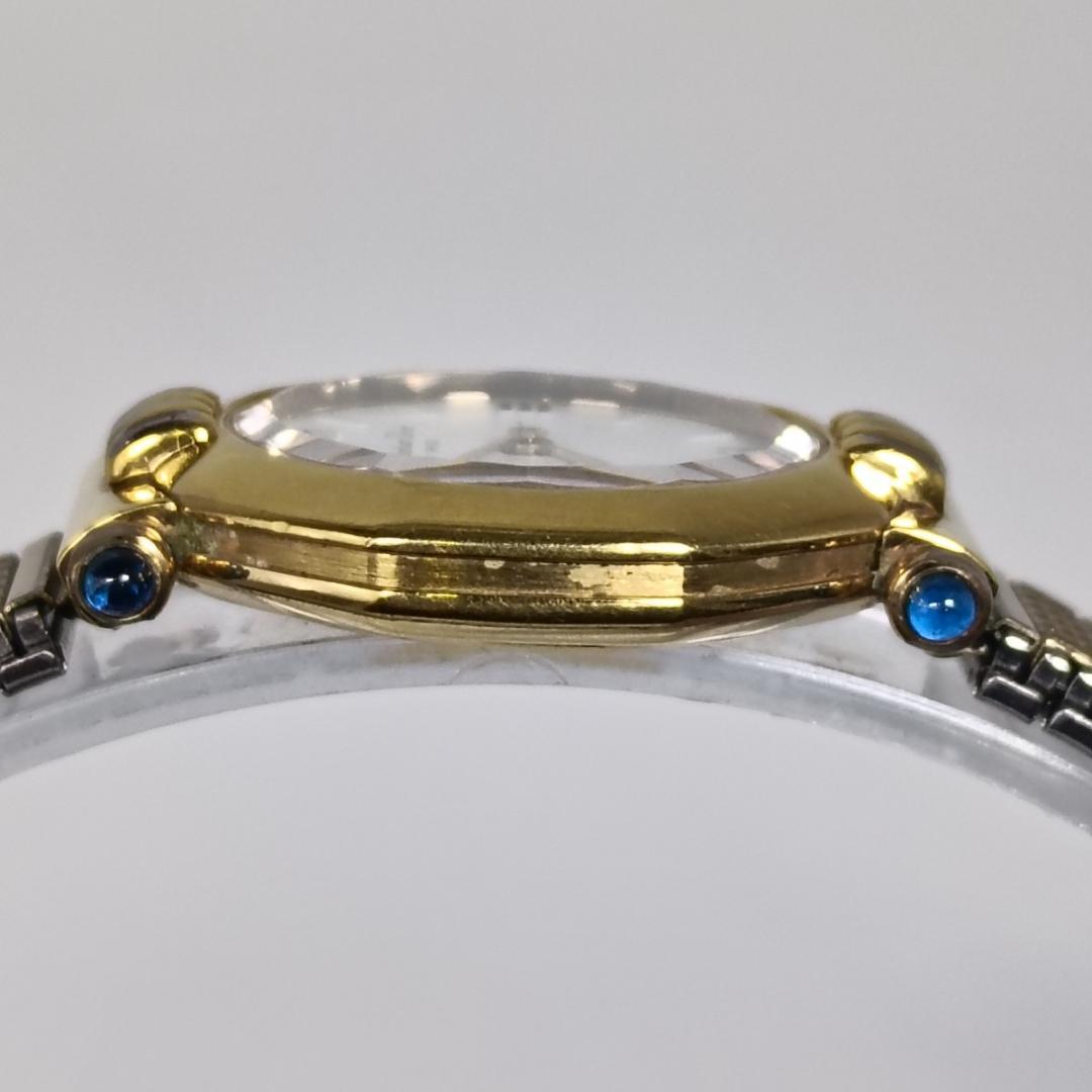 電池交換済 クリスチャンディオール 64151 オクタゴン クオーツ腕時計