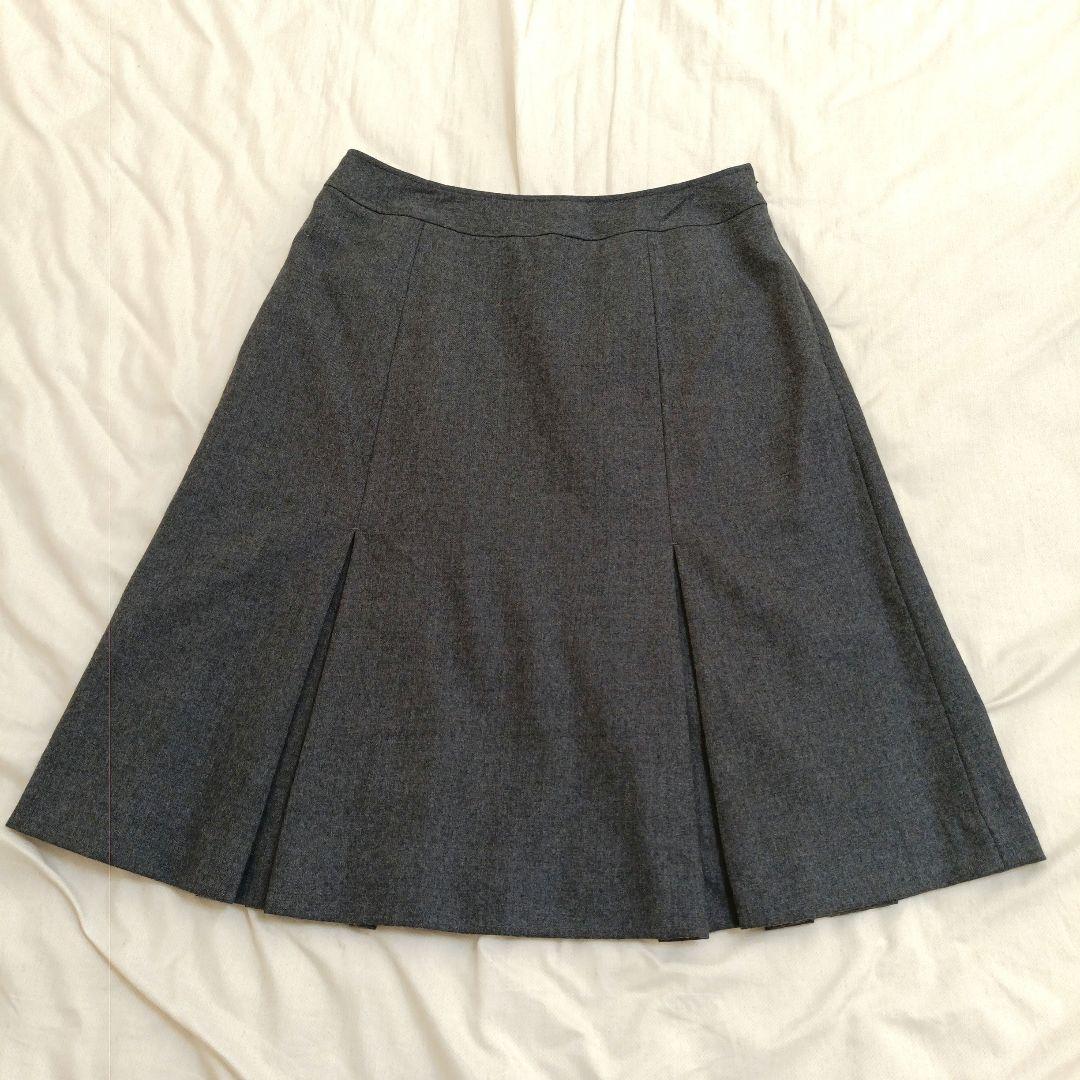 極美品NEW YORKER フォーマル　ビジネススーツ　プリーツAラインスカート
