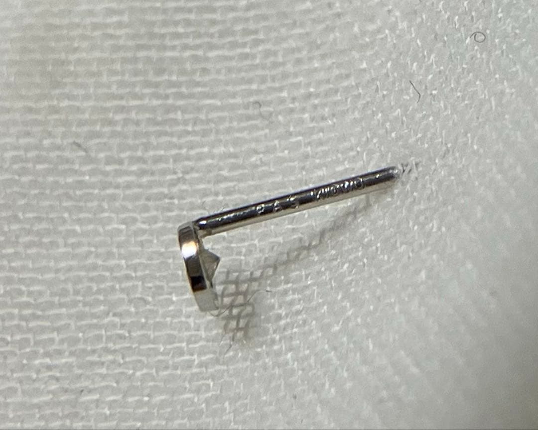 パティエラ k10 サターンダイヤモンドピアス ホワイトゴールド