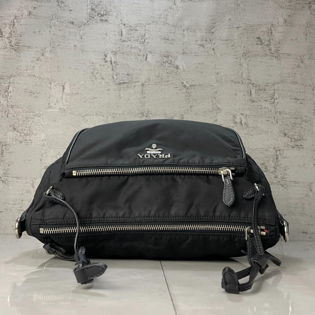 PRADA ショルダーバッグ プラダ 2way クラッチバッグ BT0689 黒