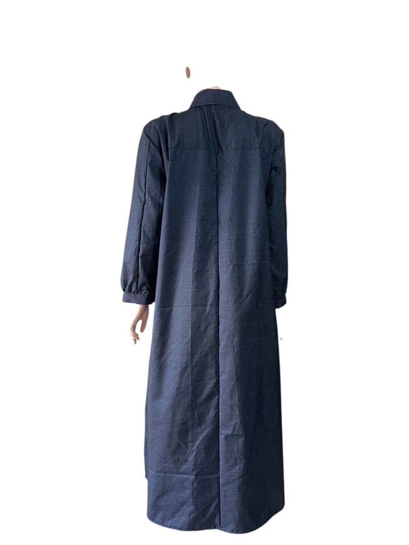 OTS　着物リメイクシャツワンピース　大島紬　2月上司発送