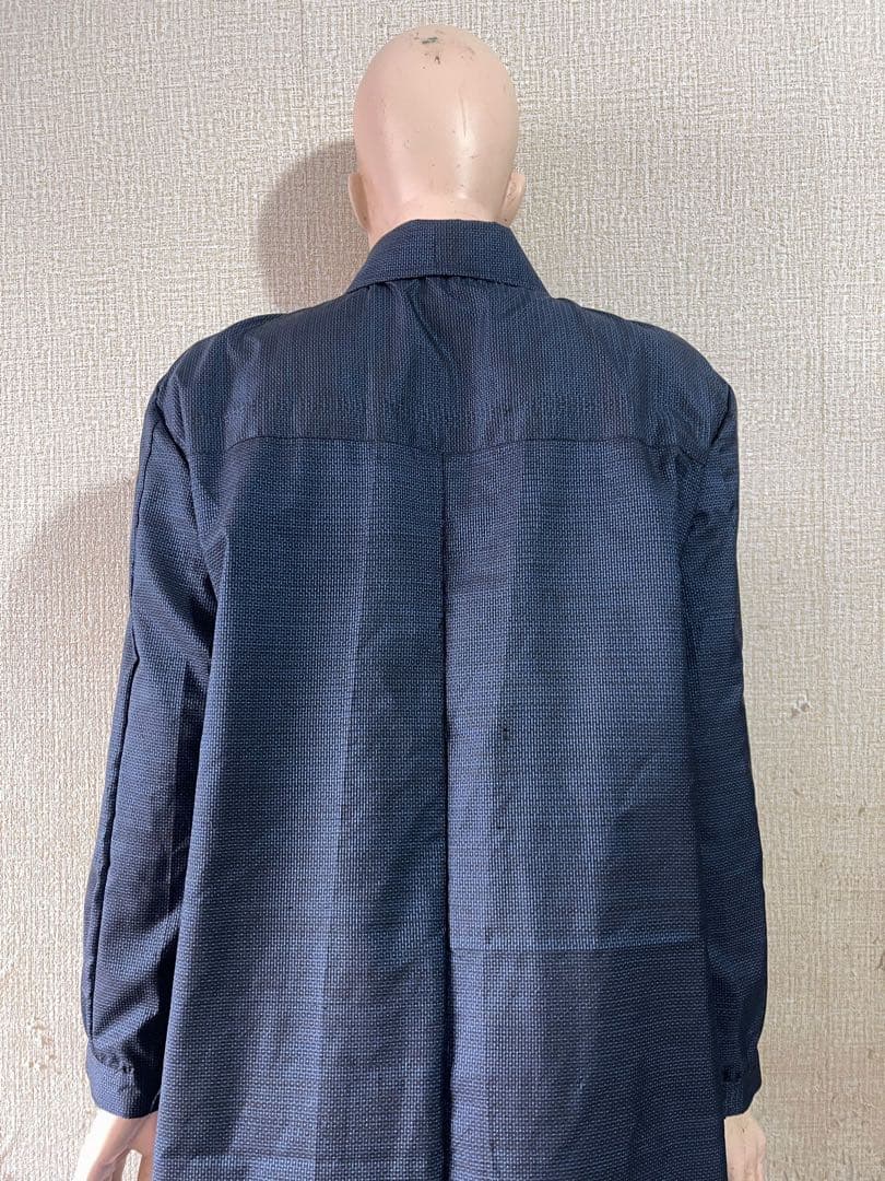 OTS　着物リメイクシャツワンピース　大島紬　2月上司発送