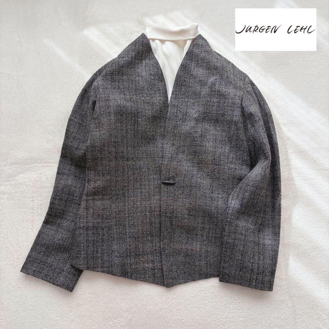 ❁ JURGENLEHL ウール・シルクツイードジャケット