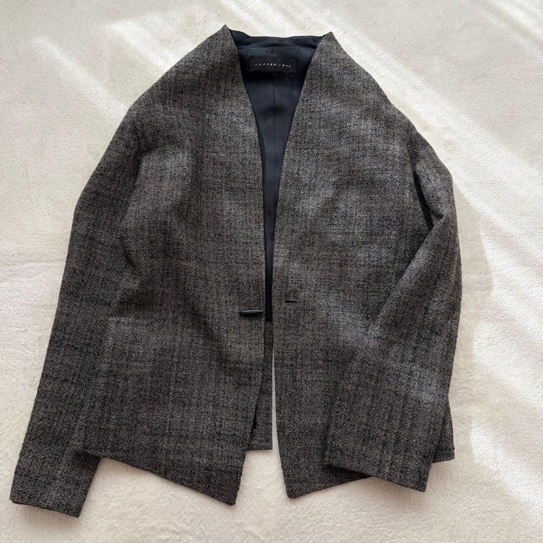 ❁ JURGENLEHL ウール・シルクツイードジャケット