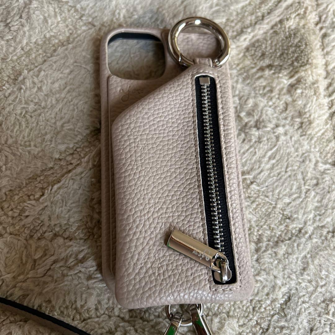 再お値下げ　ビューティー&ユース　iPhone14 ケース&別注カラーストラップ