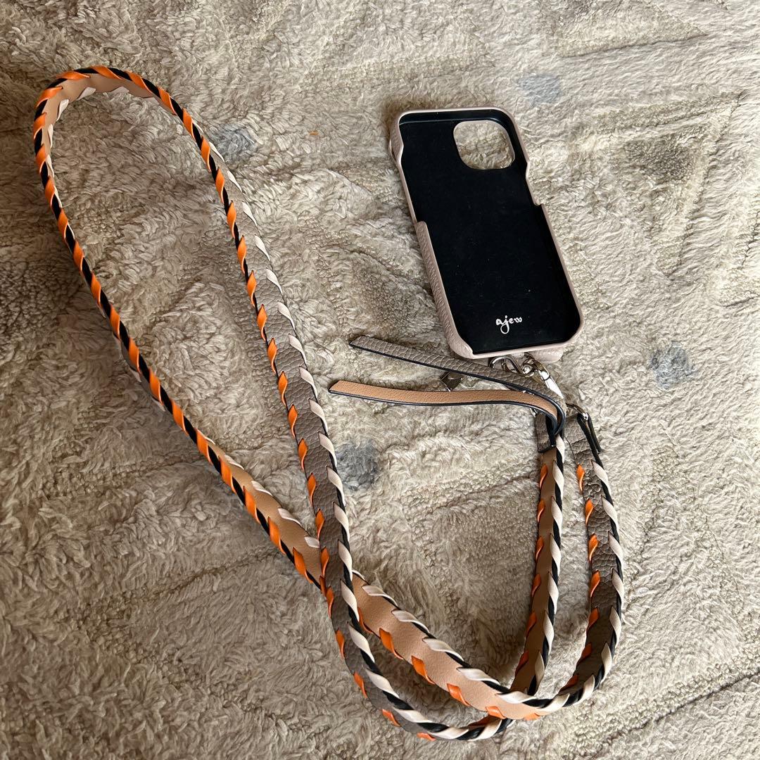 再お値下げ　ビューティー&ユース　iPhone14 ケース&別注カラーストラップ