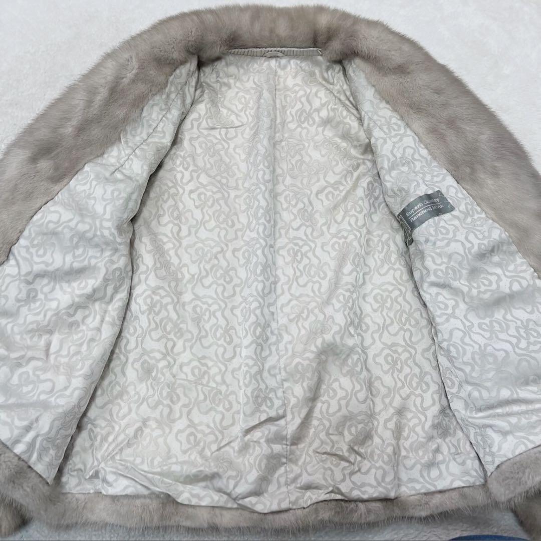 SAGA MINK サファイアミンク シルバー ボリュームグレー 毛皮 コート