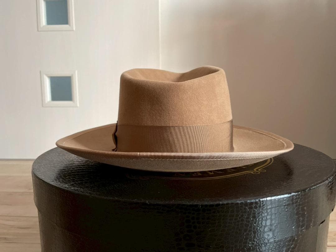 ステットソン　ハット　ベージュ　ジョニーデップ　ウエスタン　ラビット　ビーバー