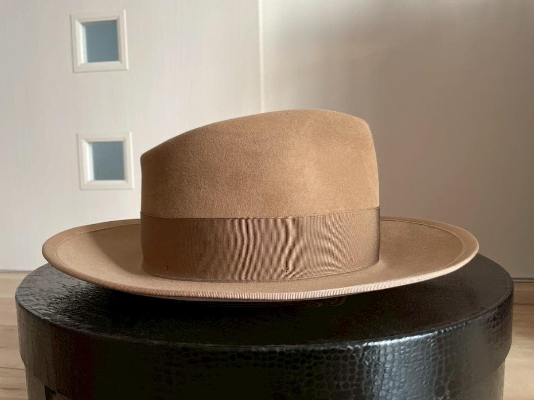 ステットソン　ハット　ベージュ　ジョニーデップ　ウエスタン　ラビット　ビーバー