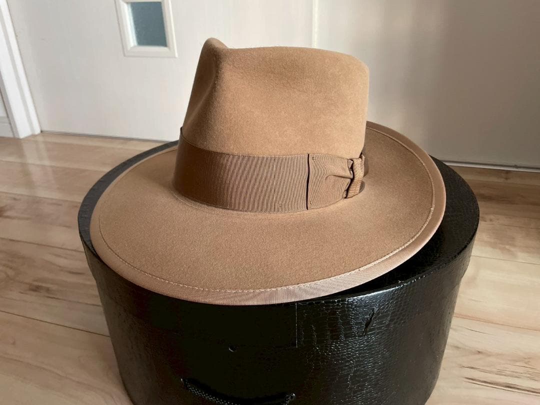 ステットソン　ハット　ベージュ　ジョニーデップ　ウエスタン　ラビット　ビーバー