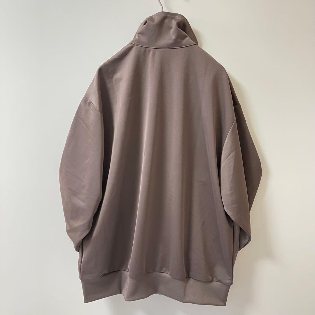2XL新品】アディダス　トラックジャケット　ジャージトップ茶モカブラウン古着女子