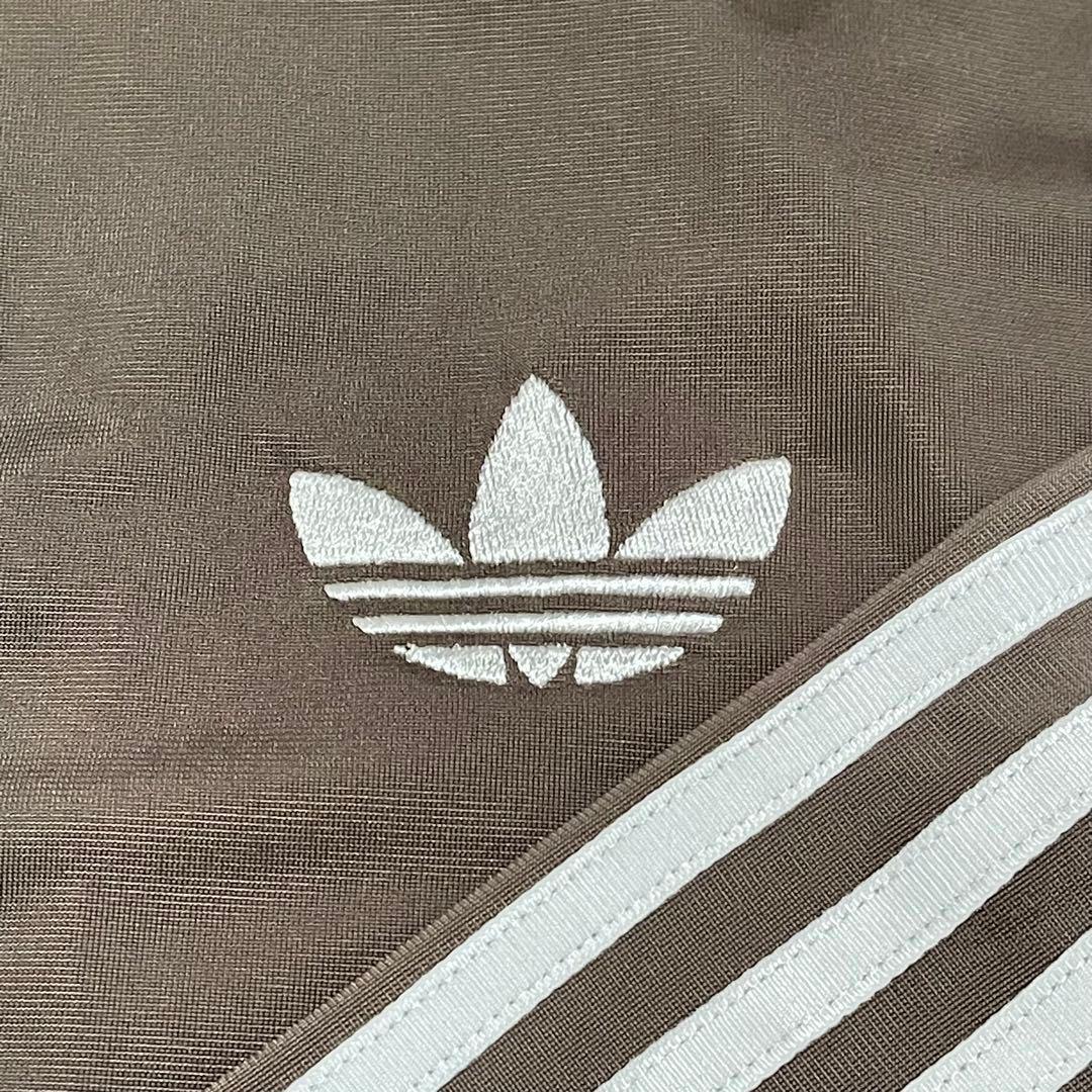 2XL新品】アディダス　トラックジャケット　ジャージトップ茶モカブラウン古着女子