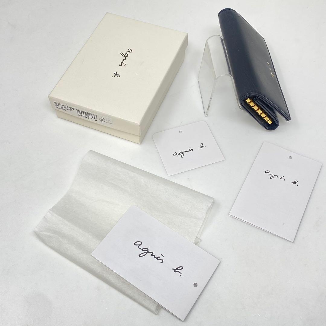 先着1点✨agnes b. アニエスベー キーケース ブラック ロゴ 黒