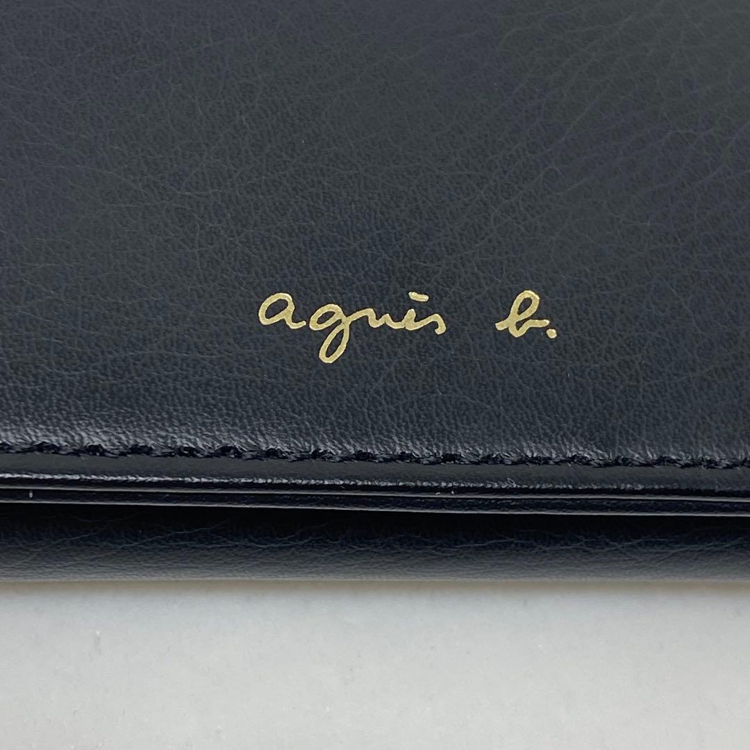 先着1点✨agnes b. アニエスベー キーケース ブラック ロゴ 黒