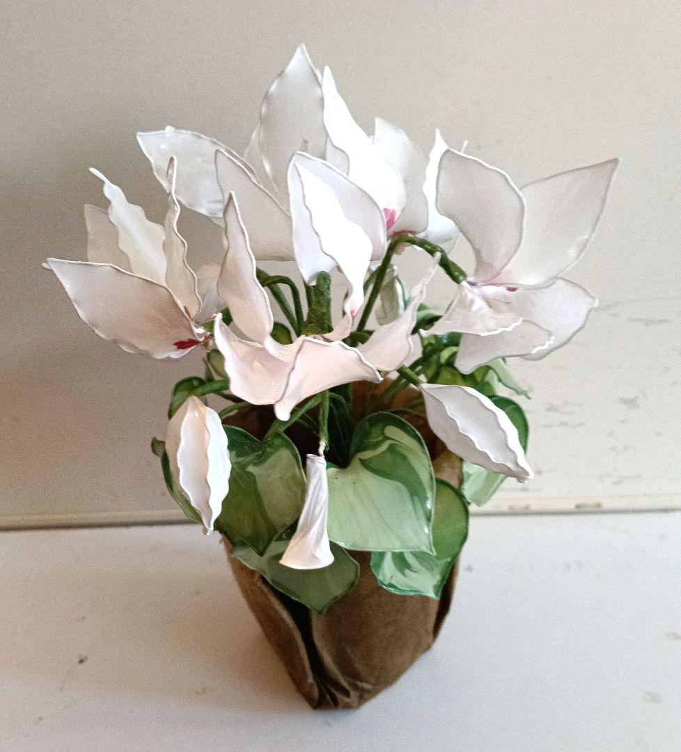 アメリカンフラワー　ディップフラワー　シクラメン　冬