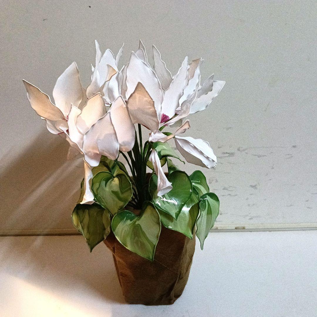 アメリカンフラワー　ディップフラワー　シクラメン　冬