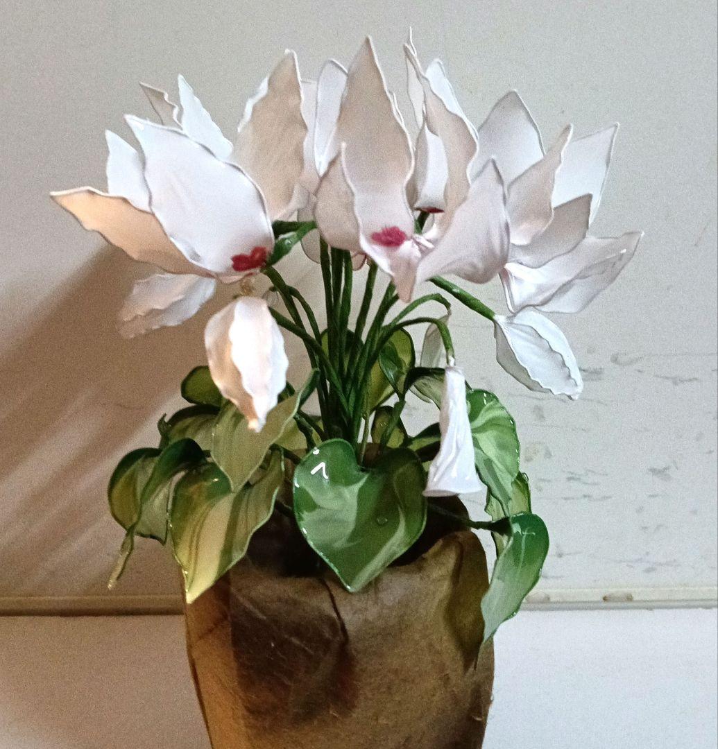 アメリカンフラワー　ディップフラワー　シクラメン　冬