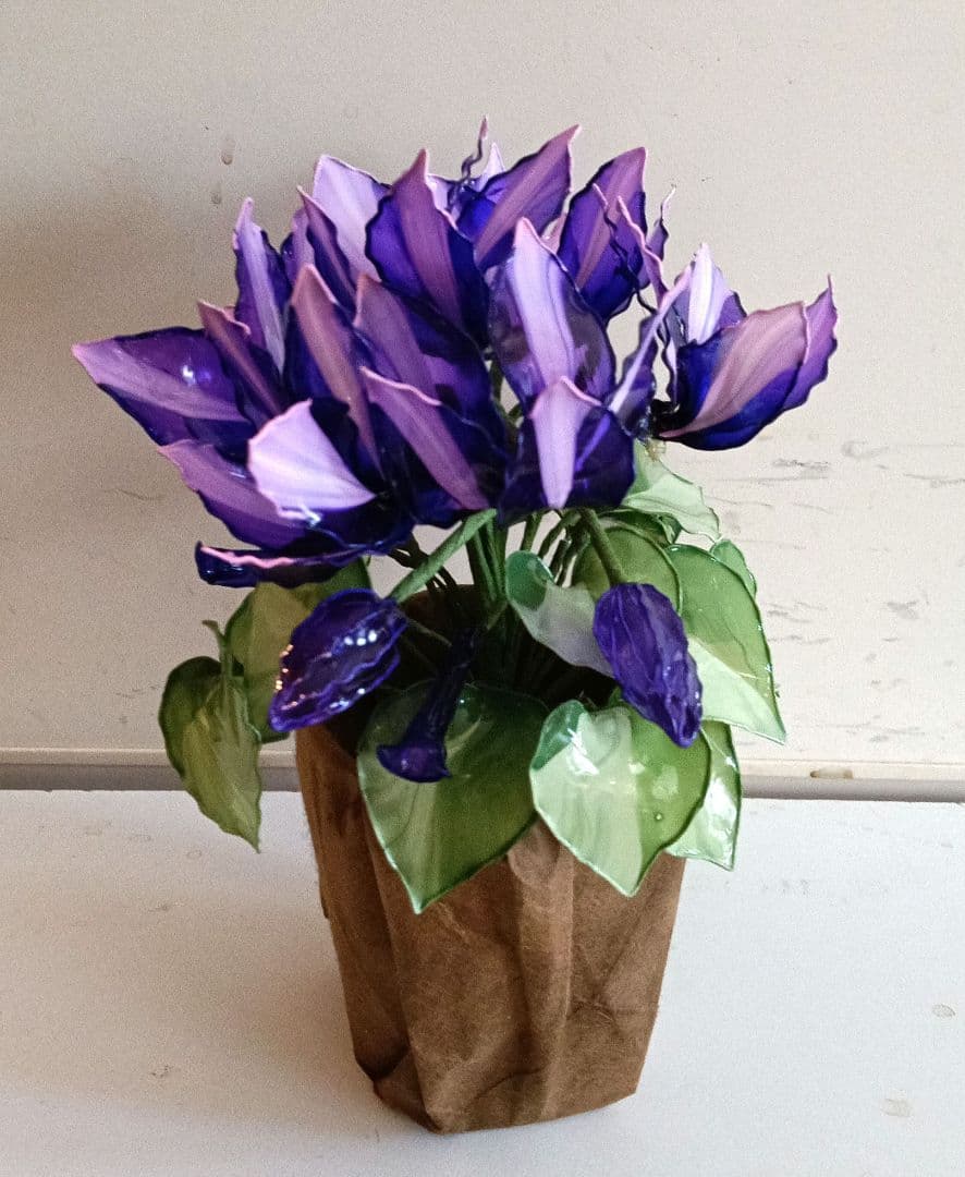 アメリカンフラワー　ディップフラワー　シクラメン　冬