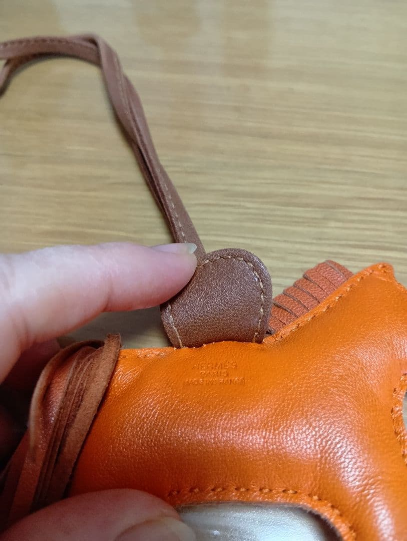 外観美品✨️可愛いロディオチャ―厶付き◆エルメス フールトゥPM