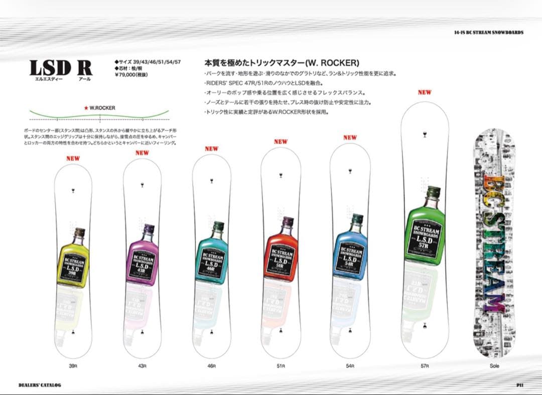 スノーボード 14-15 BC STREAM LSD R