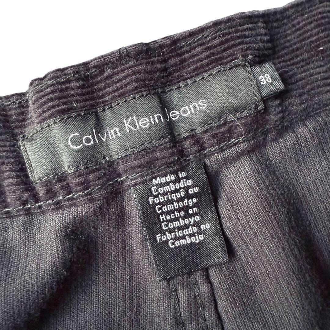 カルバンクラインジーンズ コーデュロイパンツ 黒 ワイドシルエット ビンテージ