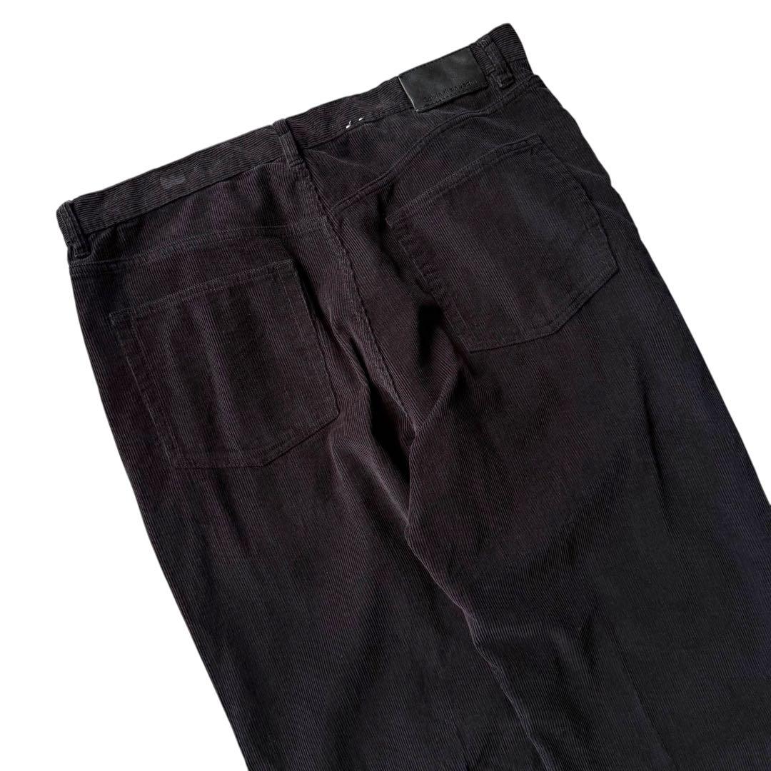 カルバンクラインジーンズ コーデュロイパンツ 黒 ワイドシルエット ビンテージ