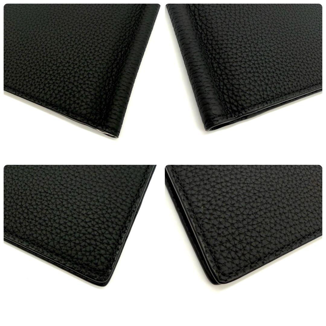 ★未使用品★ボナベンチュラ シュリンクレザー マネークリップ メンズ ブラック