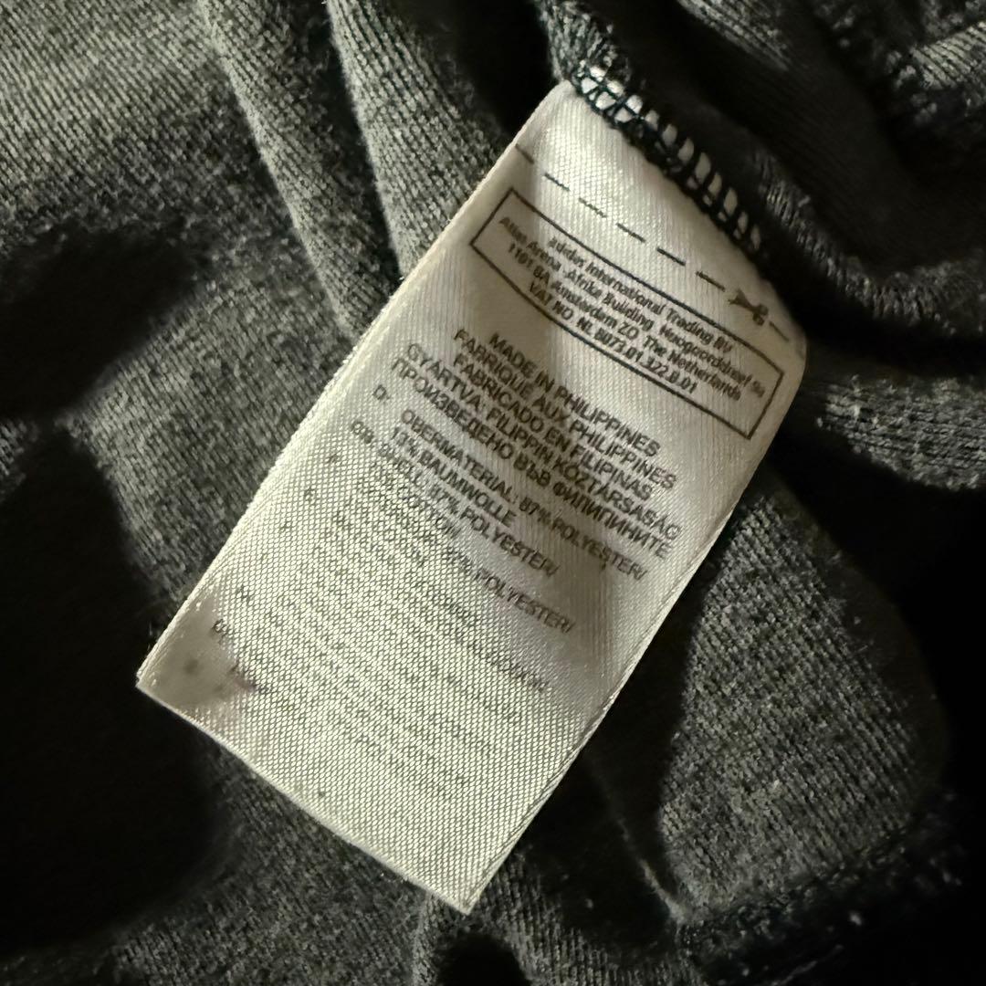 01年製adidasジップアップパーカートラックジャケット短丈スポーツMIX黒