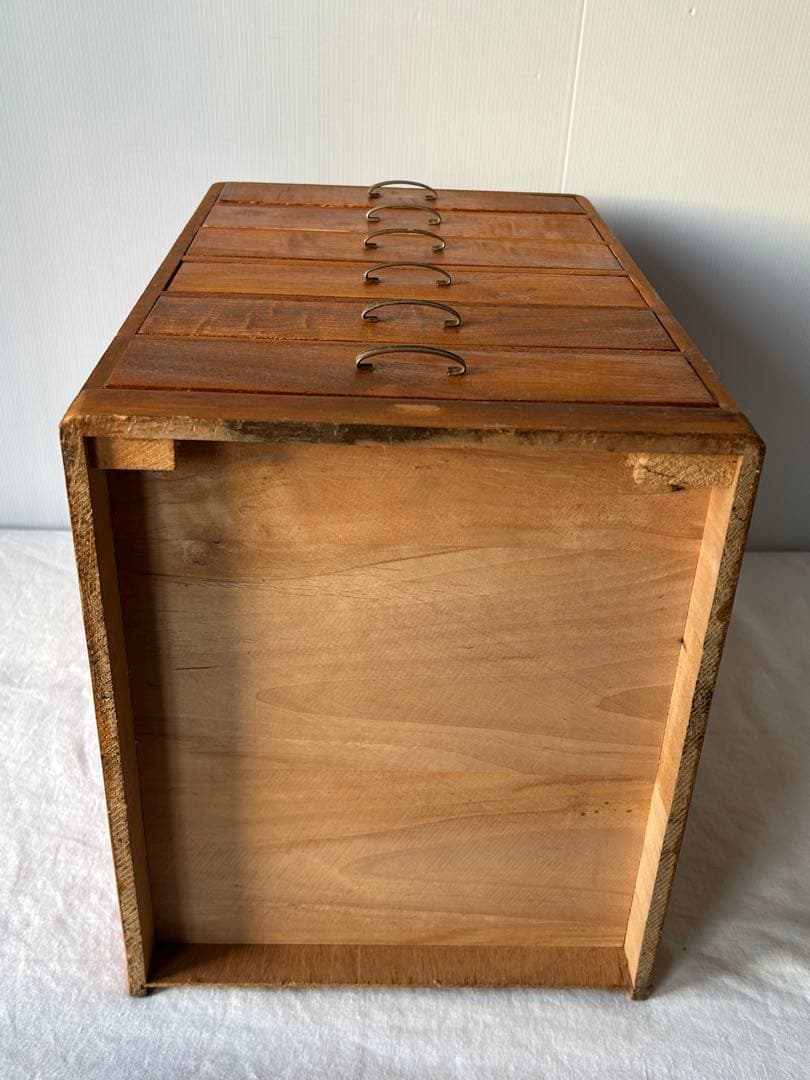 古道具　6杯抽斗　小引き出し　ヴィンテージ　アンティーク　ドロアー　昭和レトロ