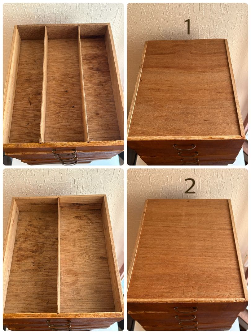 古道具　6杯抽斗　小引き出し　ヴィンテージ　アンティーク　ドロアー　昭和レトロ