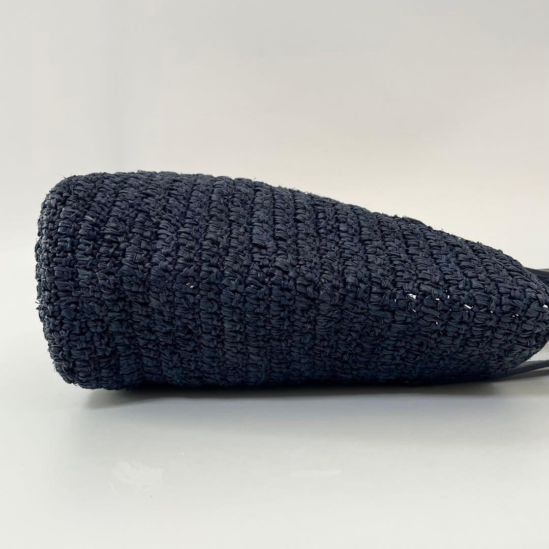 【美品】ヘレンカミンスキー　かごバック　ハンドバッグ　ネイビー