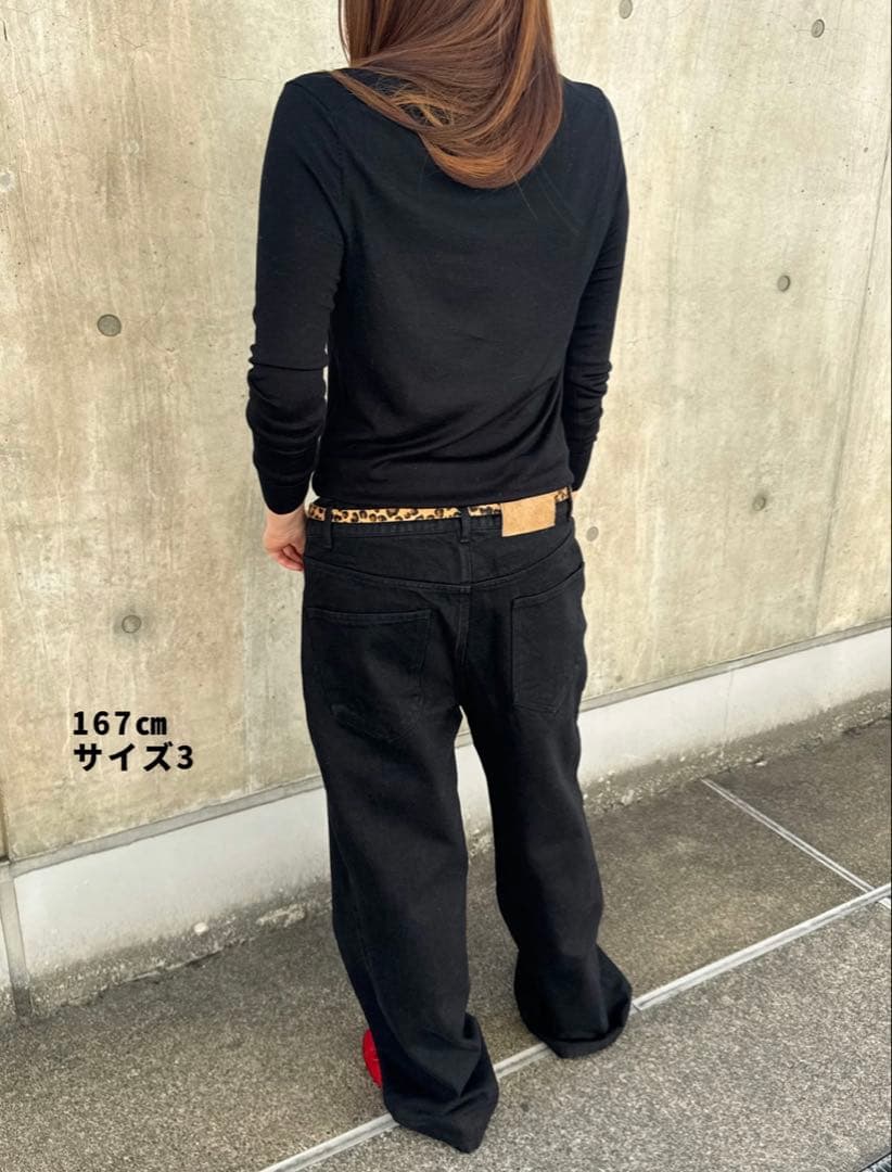 オクスン ブラック コットンパンツ black cotton pants 3