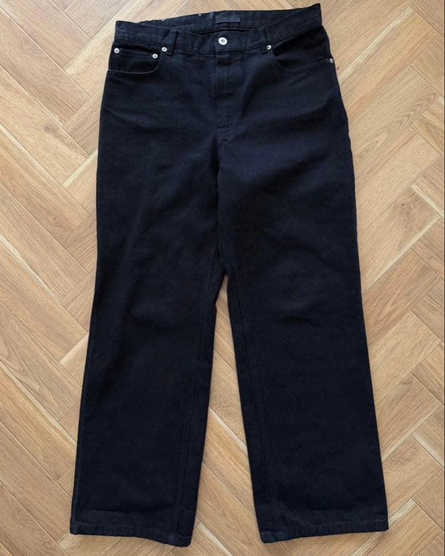 オクスン ブラック コットンパンツ black cotton pants 3