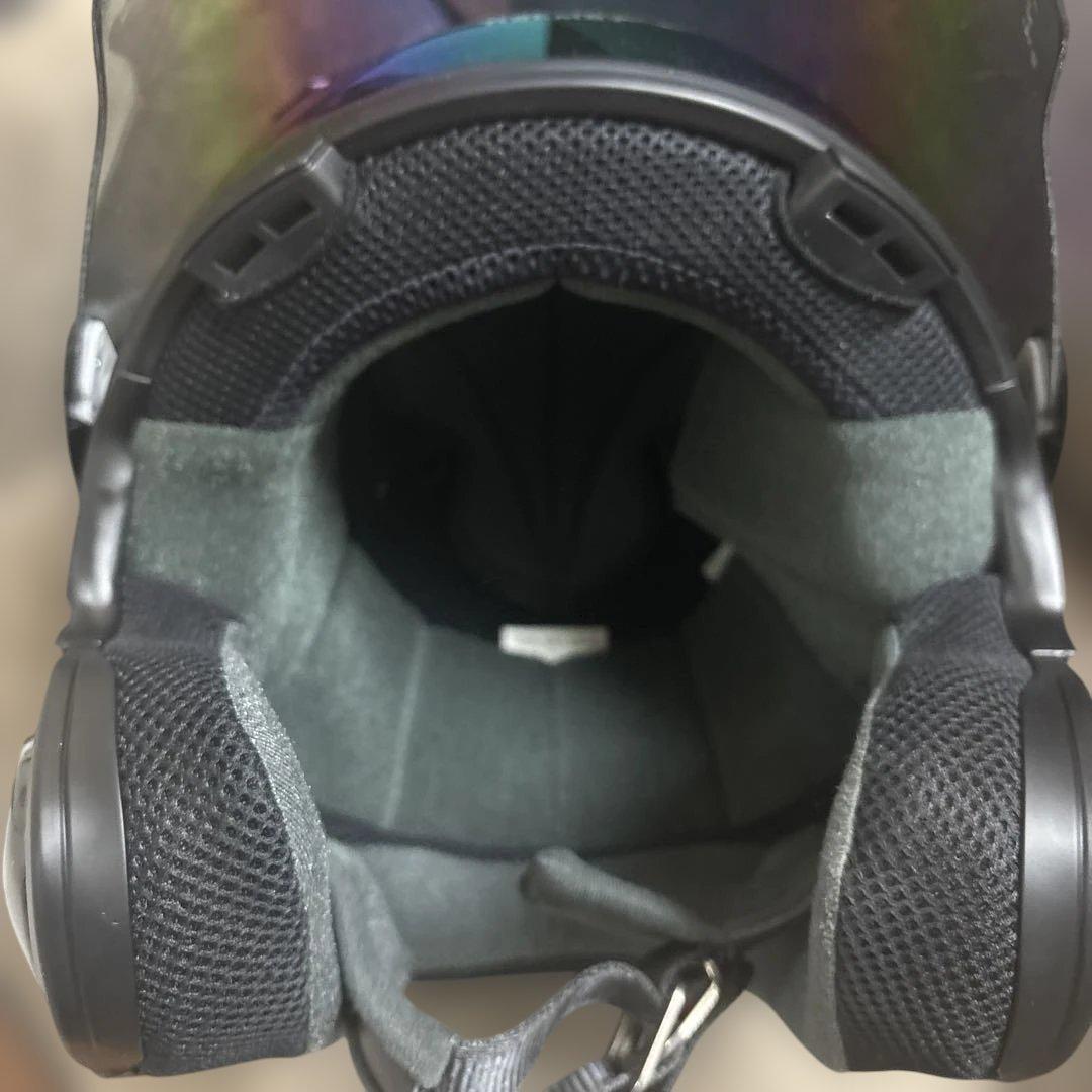 Arai ブラック ジェットヘルメット ミラーシールドMZ-F