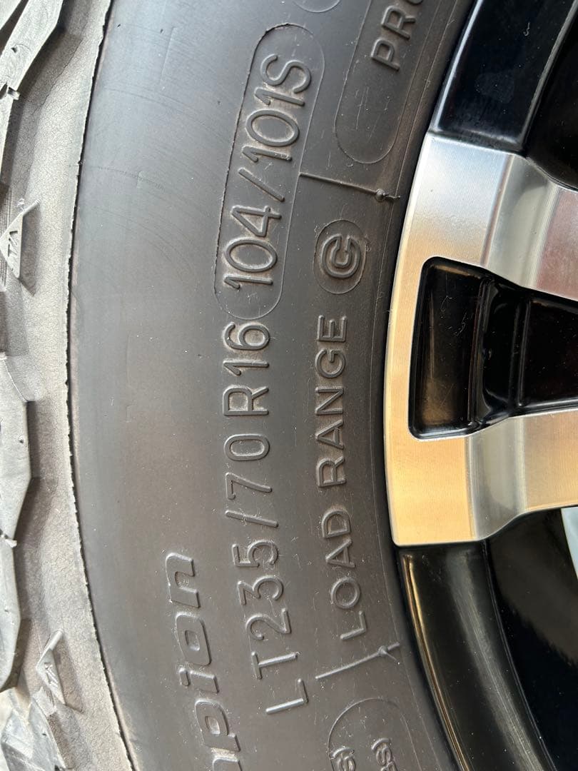 MKW MK36 7J グッドリッジAT 235 70 R16 デリカD5に使用