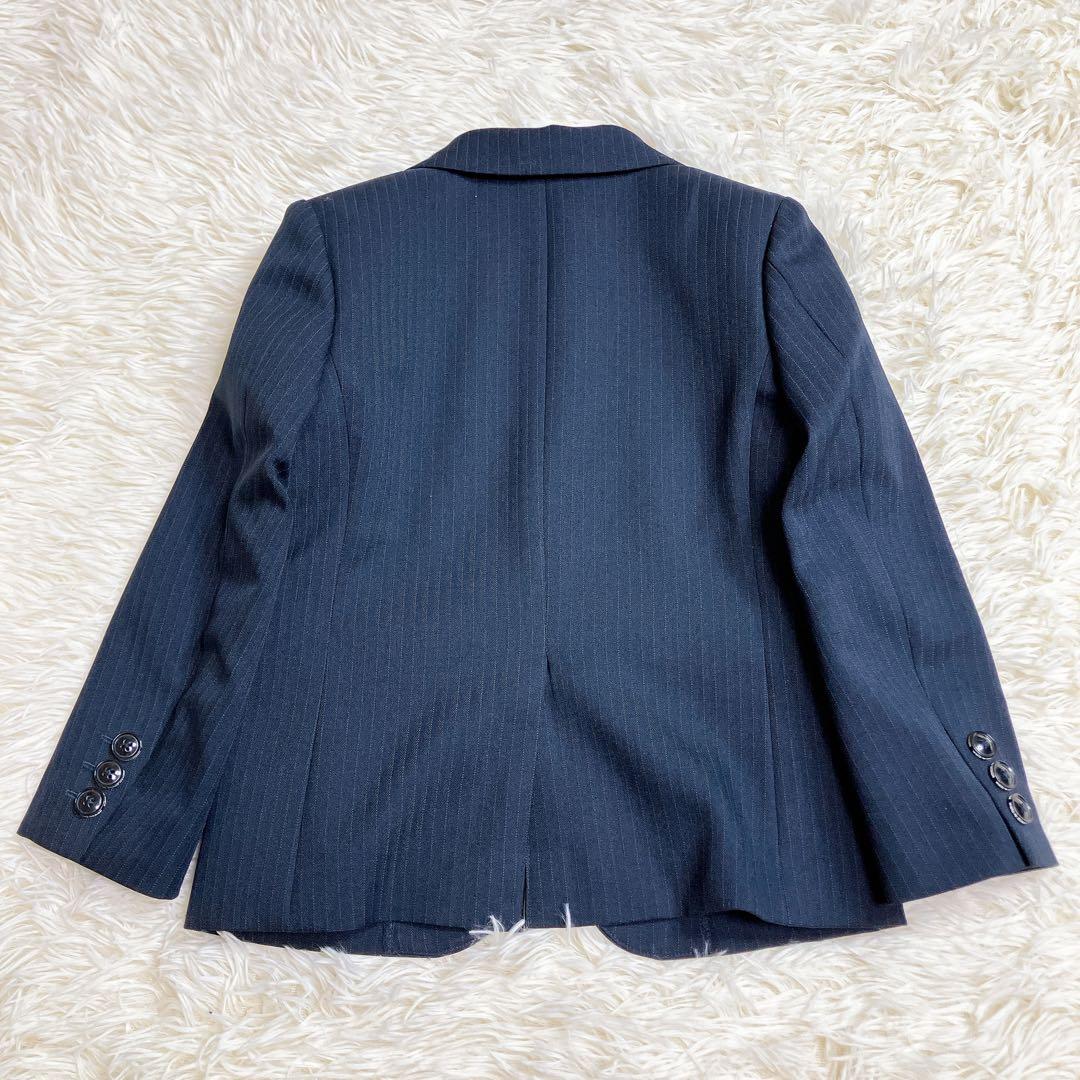 ビームス　男の子　フォーマル　セットアップ　紺色　ストライプ　110 5〜6才
