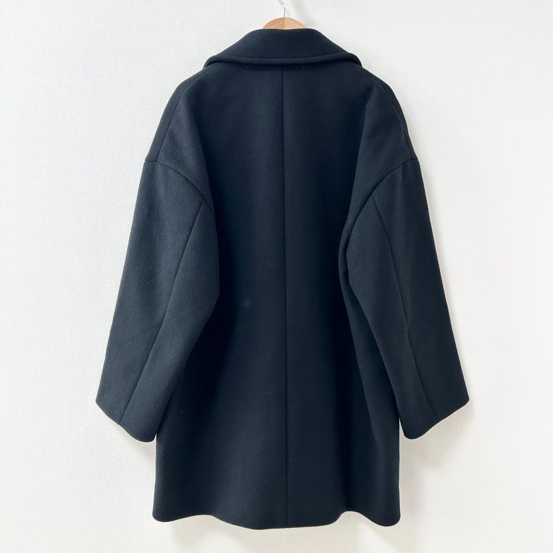 UNITED ARROWS メルトンPコート　ブラック　36