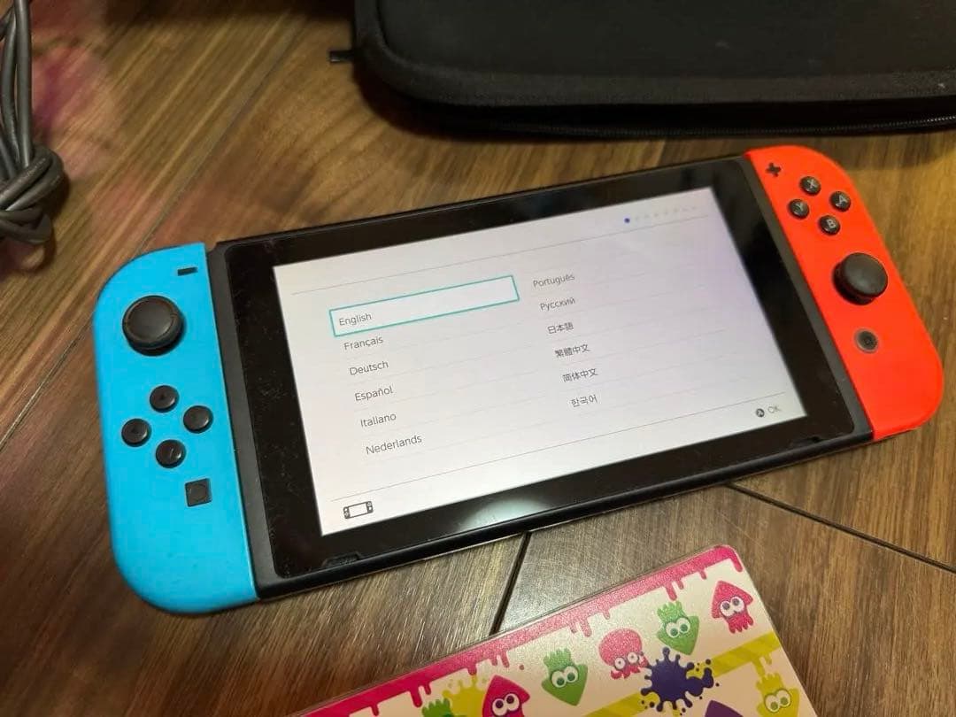 美品｜Nintendo Switch 本体 バッテリー強化版 ネオン おまけ付き