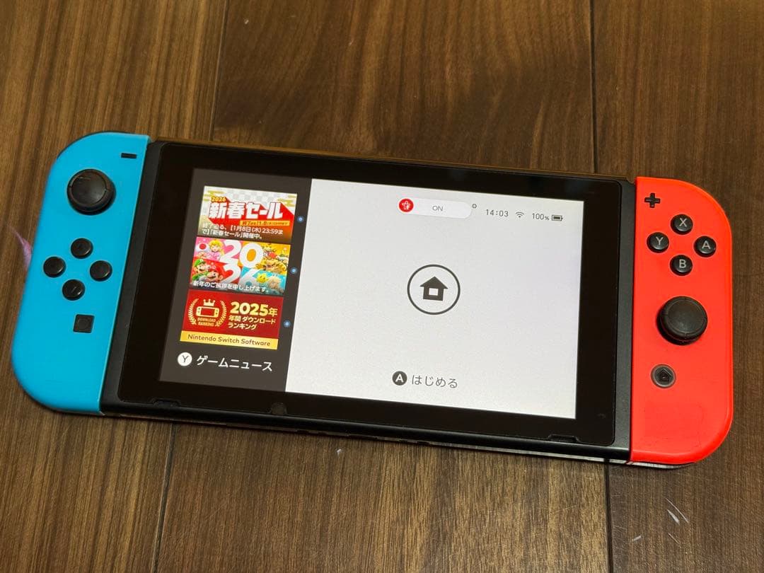 美品｜Nintendo Switch 本体 バッテリー強化版 ネオン おまけ付き