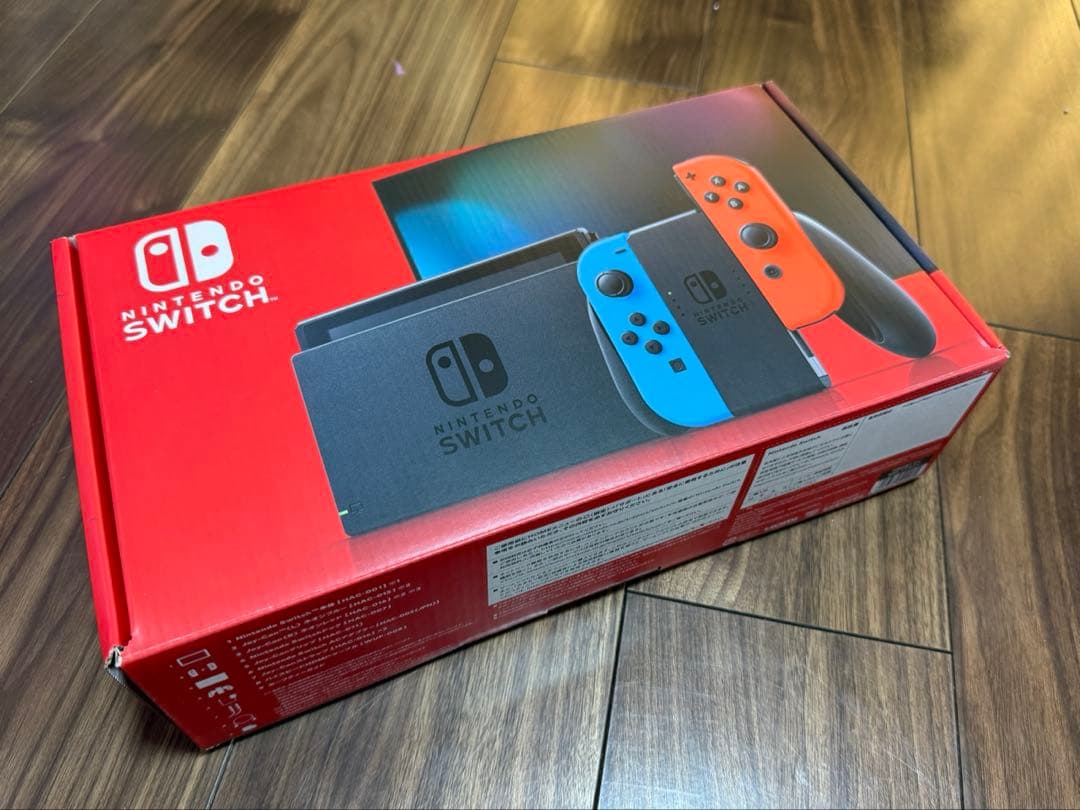 美品｜Nintendo Switch 本体 バッテリー強化版 ネオン おまけ付き