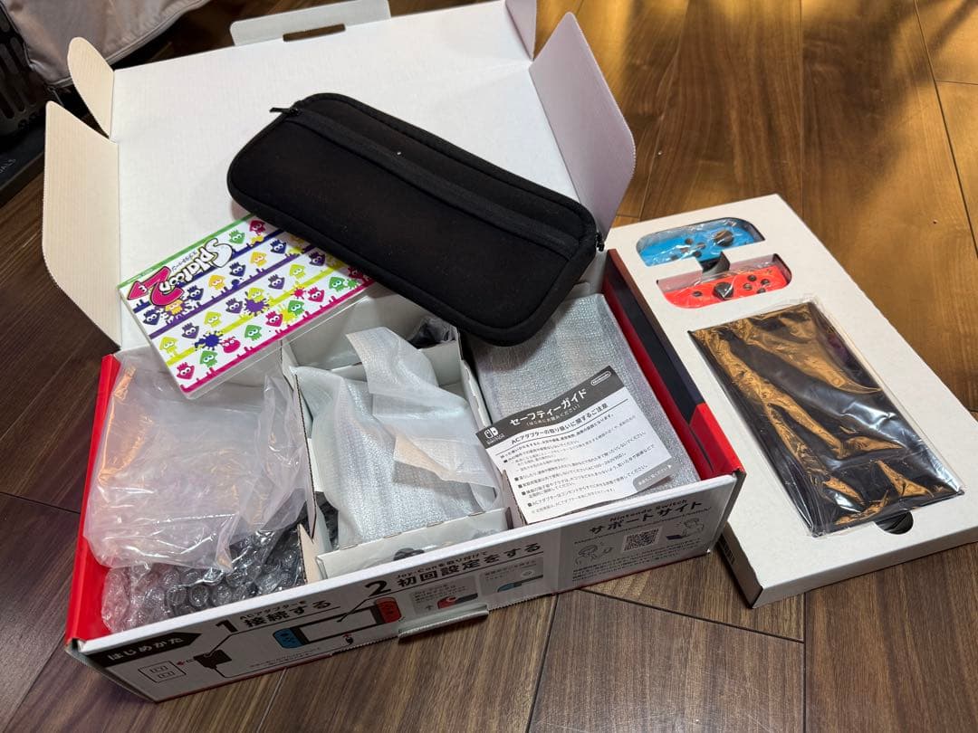 美品｜Nintendo Switch 本体 バッテリー強化版 ネオン おまけ付き