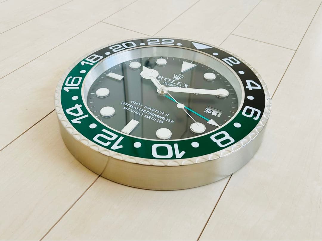 ロレックス販促品 GMTマスターⅡ 《スプライト 》掛け時計 新品未使用