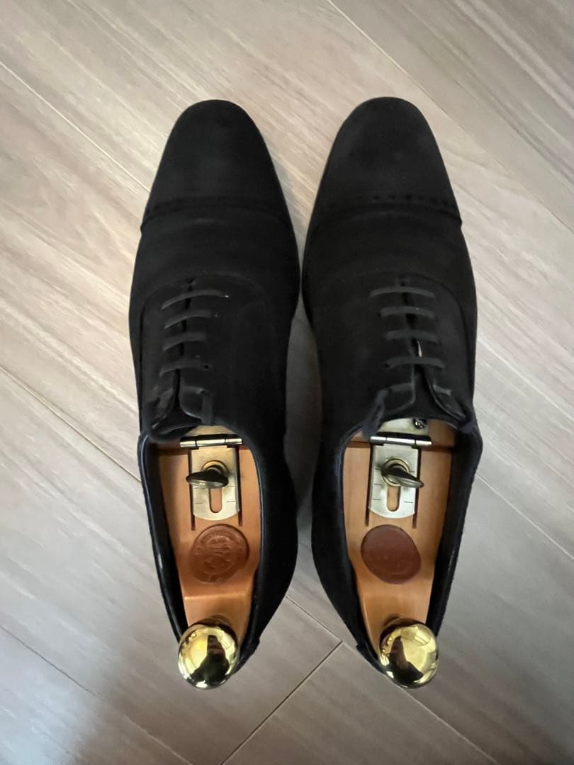 6Ｄクロケット＆ジョーンズ　BELGRAVE 黒スエード　ダイナイトソール