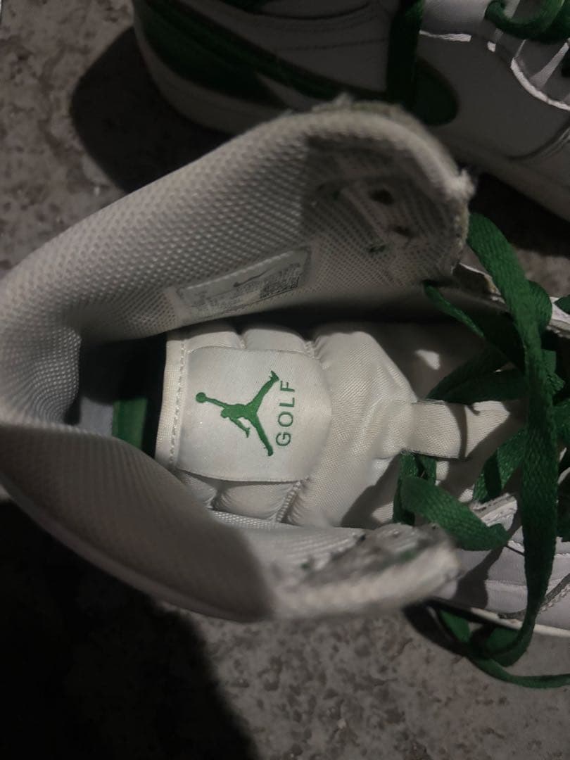 Jordan GOLF ホワイト/グリーン シューズ