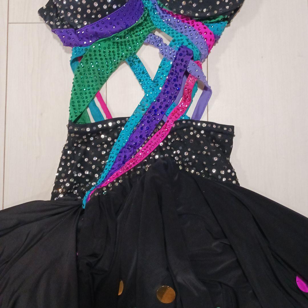 お値下げ❗社交ダンス　ラテン　インパクト　 カラフルストーンドレス　S~M
