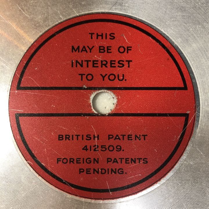 貴重!!!! 世界最小金属製 5インチ SPレコード