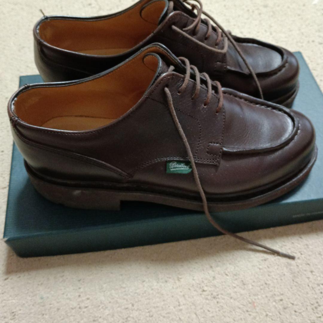 Paraboot ブラウン レザー ドレスシューズ