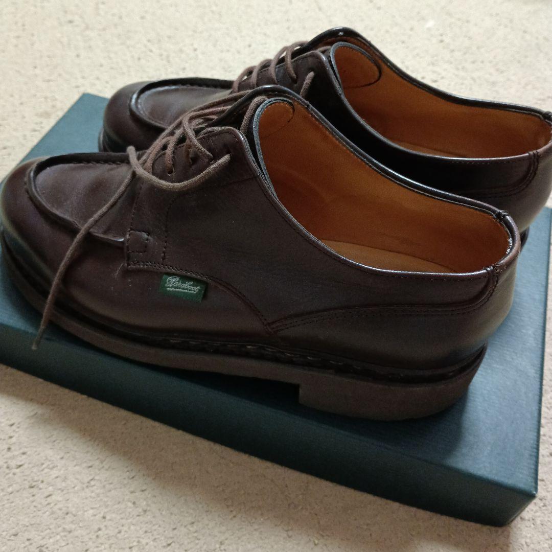 Paraboot ブラウン レザー ドレスシューズ